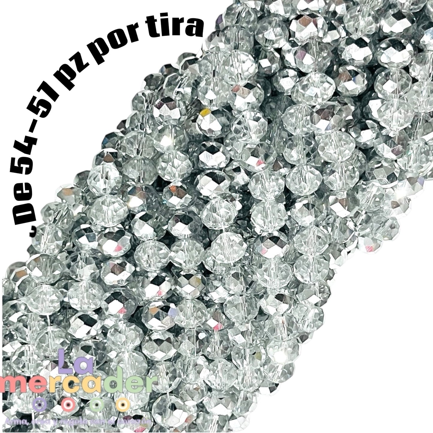 1 Tira Cristal Dona Checo 8mm – Brillo que Inspira ✨