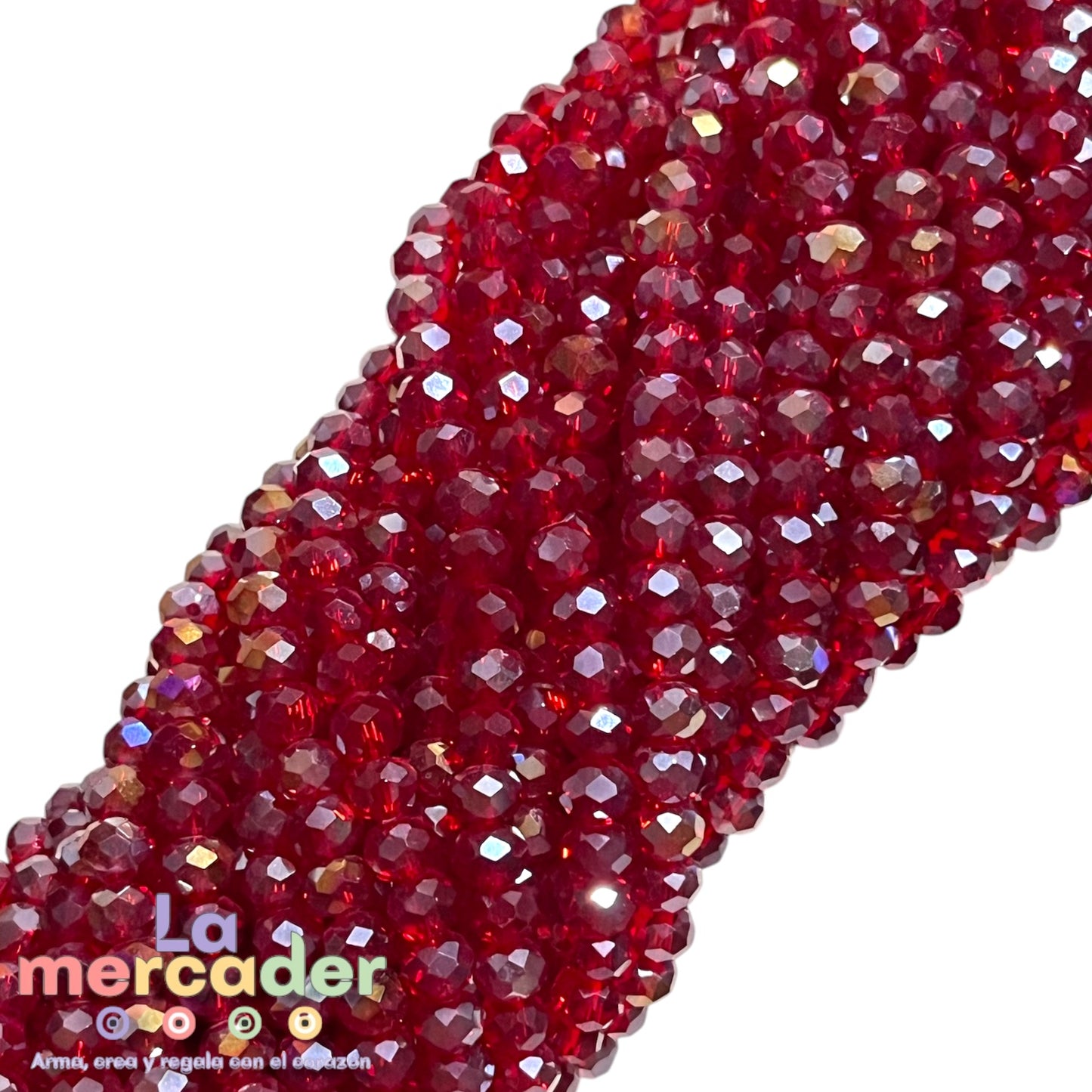 1 Tira Cristal Checo Facetado #6, Joyería, Tira 80 A 85 Pz