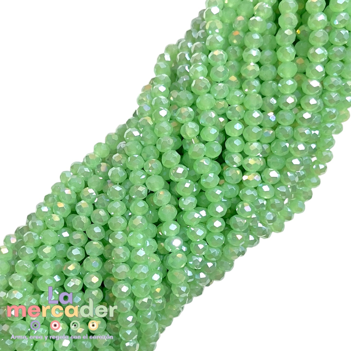 1 Tira Cristal Checo Facetado #6, Joyería, Tira 80 A 85 Pz