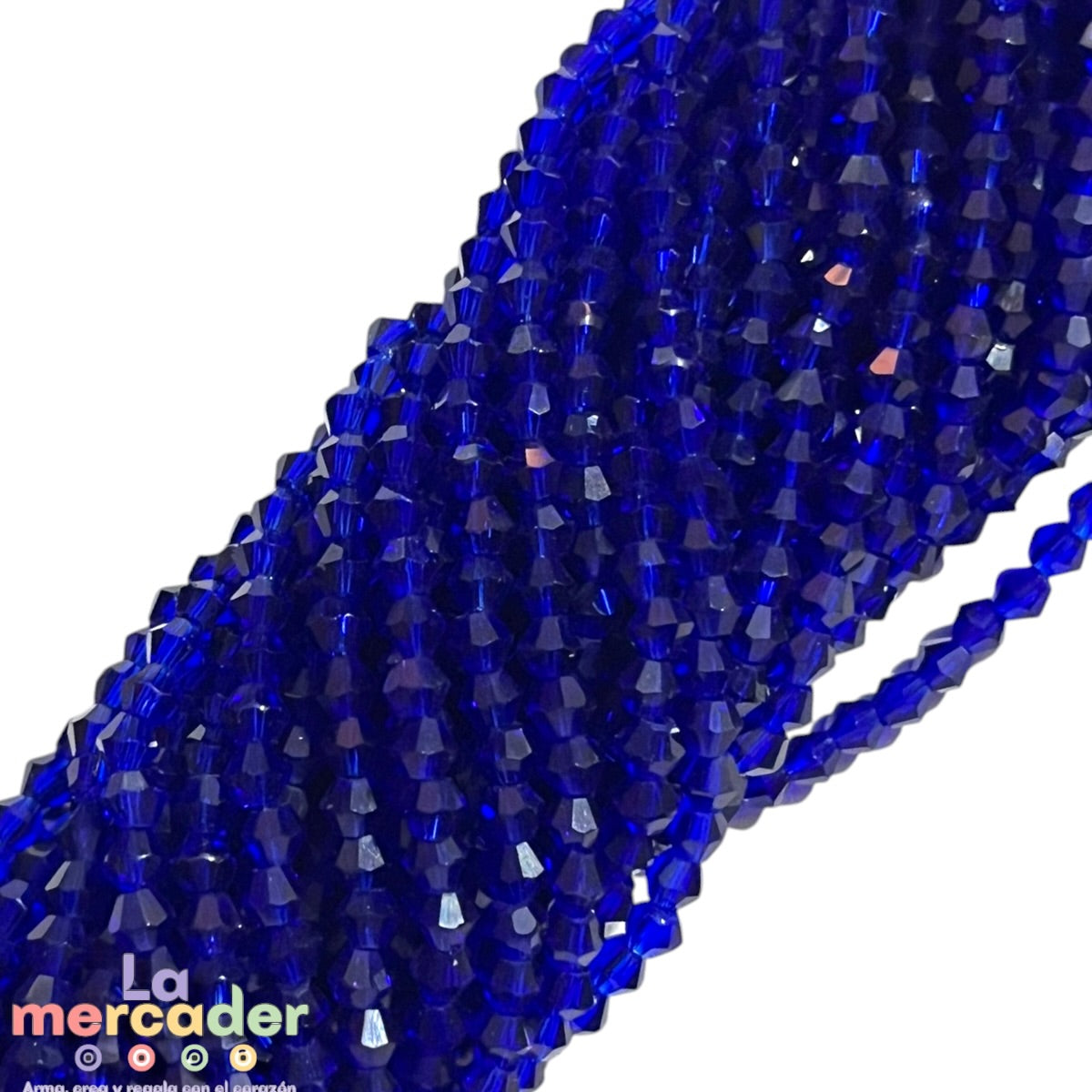 Cristal Bicono 4mm  | Tira de 75–78 Piezas | Colores Vibrantes para Pulseras y Collares