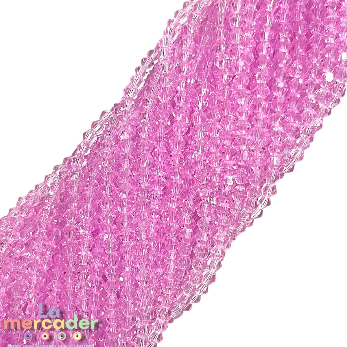 Cristal Bicono 4mm  | Tira de 75–78 Piezas | Colores Vibrantes para Pulseras y Collares