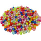 500 bola facetada 8 mm colores centro blanco, cuentas para bisutería