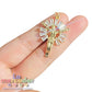 Dije Cristo con Zirconias Chapa de Oro 3.4 cm