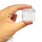 Organizadores Acrílicos Transparentes con Rosca 3.8x3cm | Pack de 3 Frascos para Chaquira, Mostacillas y Bisutería