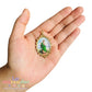 Medalla San Judas Tadeo Metal Dorada Doble Vista 5cm