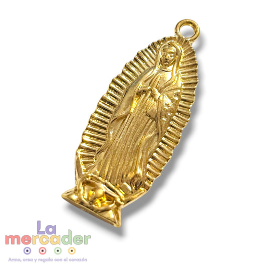 Colgante Virgen De Guadalupe Metal En Relieve 5cm