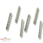 30 pz Conector Separador 7 Vías Metálico 3cm Para Bisutería