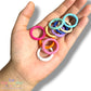 Pack 10 Argolla Circular Con Compuerta Abatible Para Llaveros