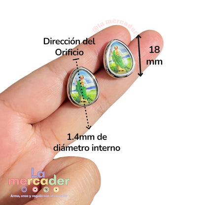 10 pz Dije San Judas Tadeo Gota Plastimetal