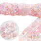 Cristal Cubo Facetado 4mm Rosa Opalino | Tira 94-97 Piezas