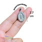 Dije Virgen de Guadalupe Acero Inoxidable 2.7 cm | Medalla Religiosa con Porta Dije