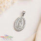 Dije Virgen de Guadalupe Acero Inoxidable 2.7 cm | Medalla Religiosa con Porta Dije