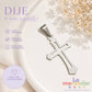 Dije Cruz de Acero Inoxidable Acabado Espejo 3.4 cm Colgante Religioso