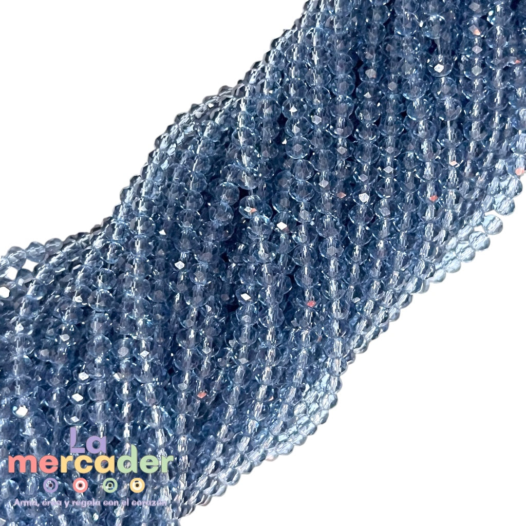 Cristal Facetado #2 (2mm) para Pulseras y Collares | 148-158 Piezas