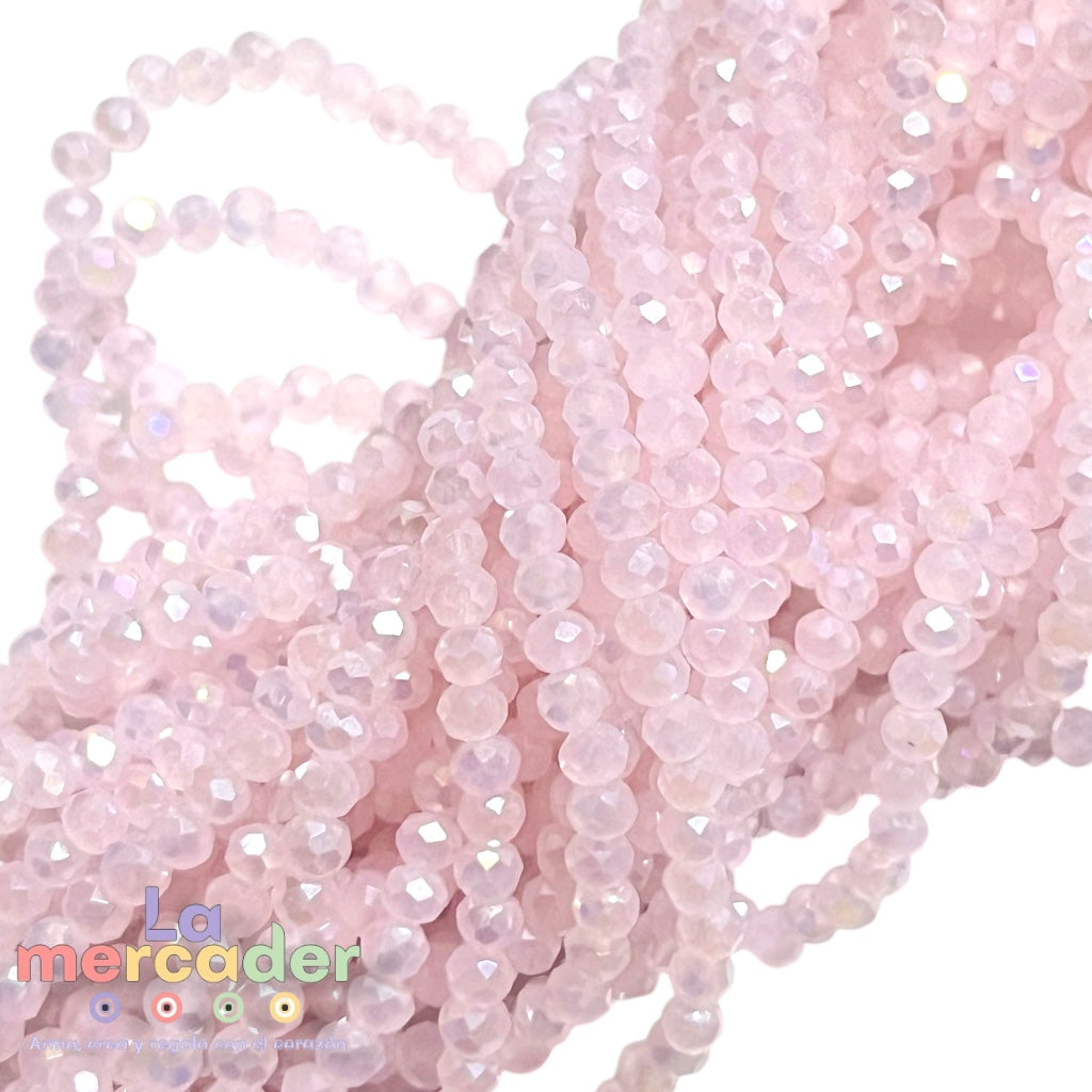 Cristal Facetado #2 (2mm) para Pulseras y Collares | 148-158 Piezas