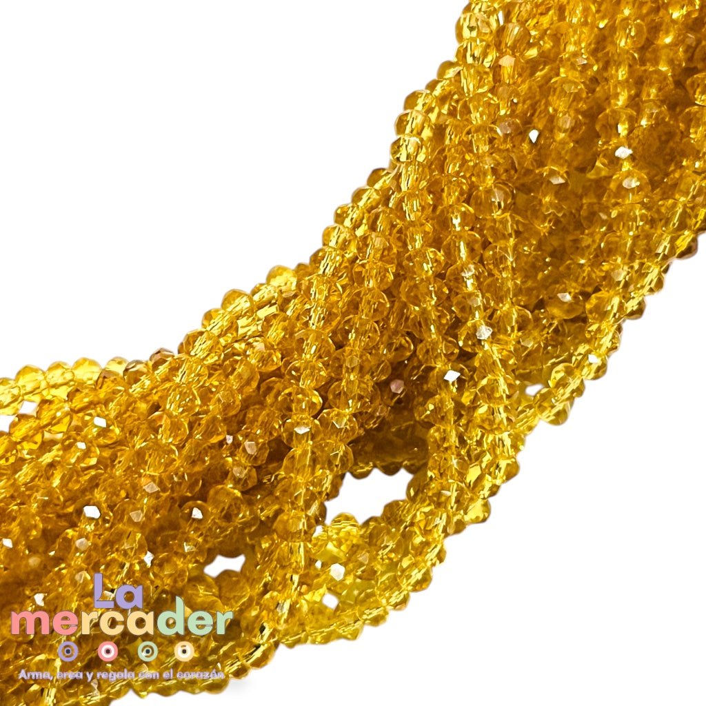Cristal Facetado #2 (2mm) para Pulseras y Collares | 148-158 Piezas