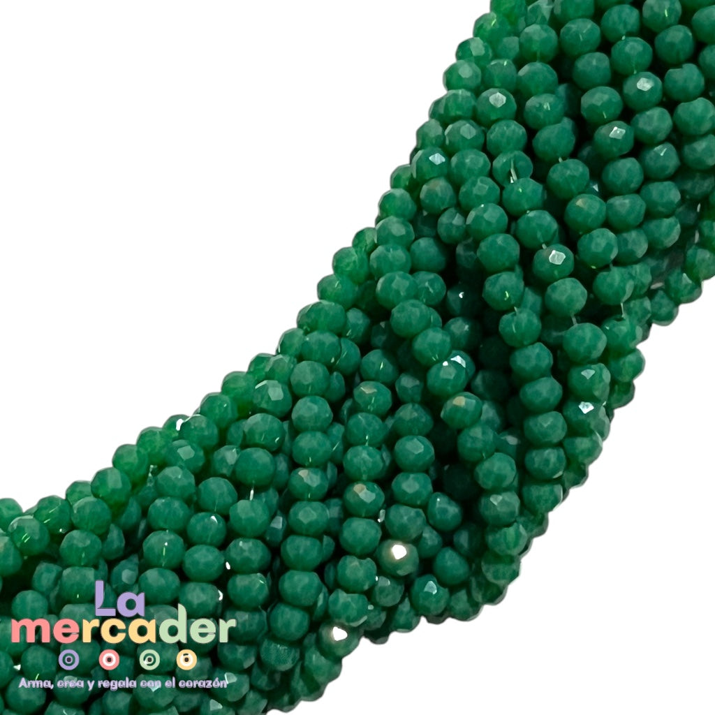 Cristal Facetado #2 (2mm) para Pulseras y Collares | 148-158 Piezas