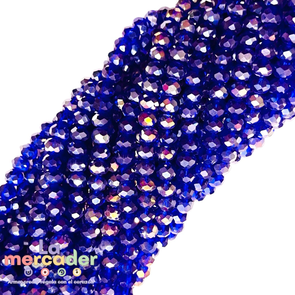 1 Tira Cristal Checo Facetado #6, Joyería, Tira 80 A 85 Pz