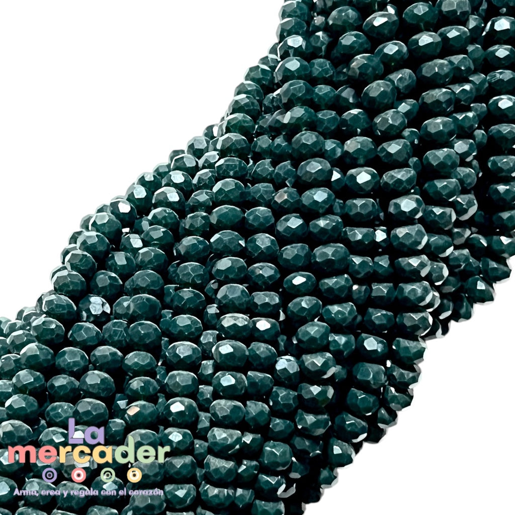 1 Tira Cristal Checo Facetado #6, Joyería, Tira 80 A 85 Pz