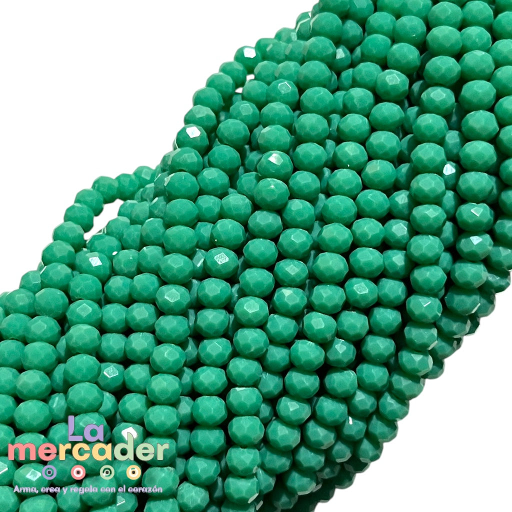 1 Tira Cristal Checo Facetado #6, Joyería, Tira 80 A 85 Pz