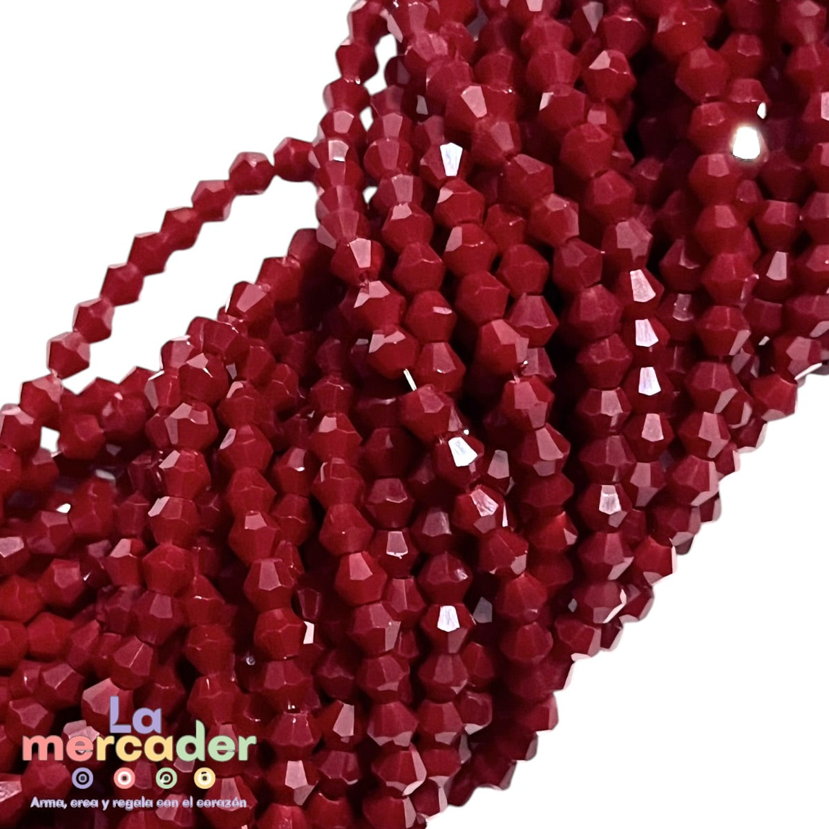 Cristal Bicono 4mm  | Tira de 75–78 Piezas | Colores Vibrantes para Pulseras y Collares