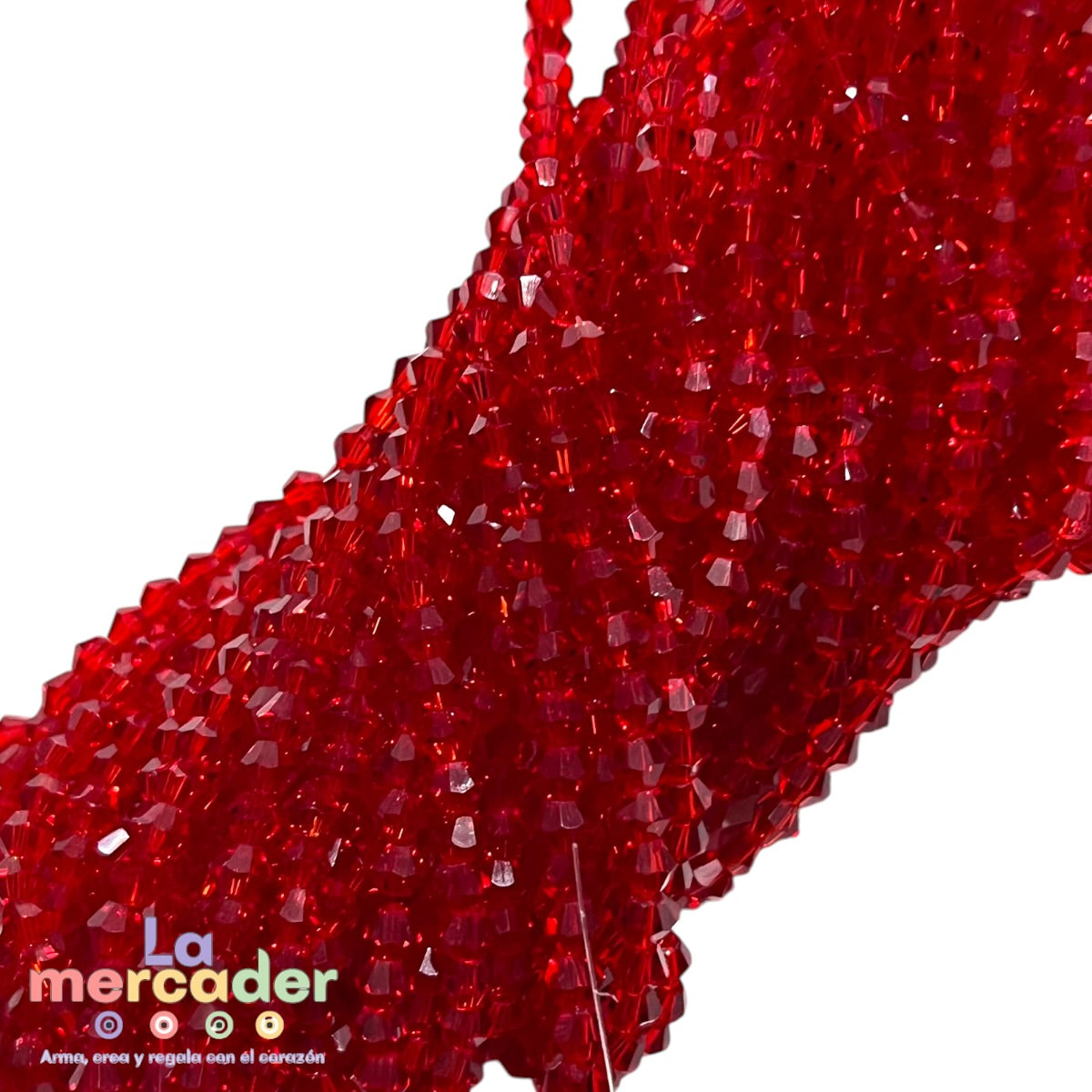 Cristal Bicono 4mm  | Tira de 75–78 Piezas | Colores Vibrantes para Pulseras y Collares