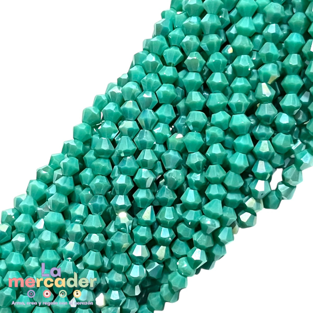 Cristal Bicono 4mm  | Tira de 75–78 Piezas | Colores Vibrantes para Pulseras y Collares