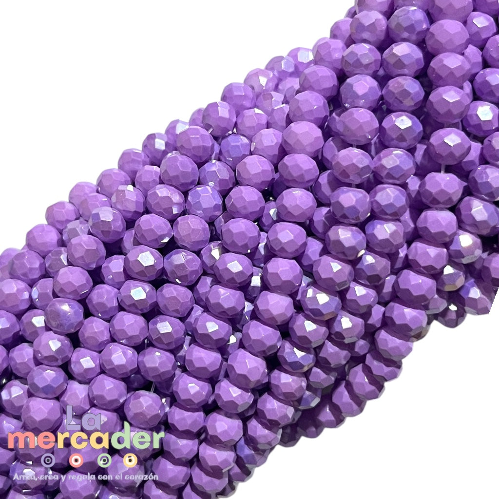 1 Tira Cristal Checo Facetado #6, Joyería, Tira 80 A 85 Pz