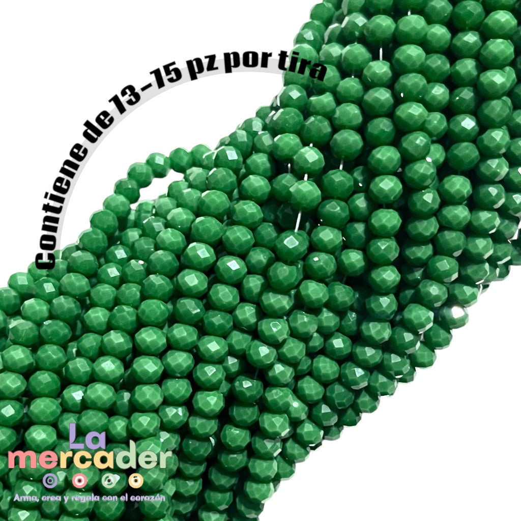 1 Tira Cristal Checo Facetado #6, Joyería, Tira 80 A 85 Pz