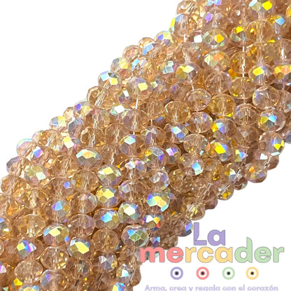 1Tira Cristal #8 AB-Doble Tornasol (60-65pz)