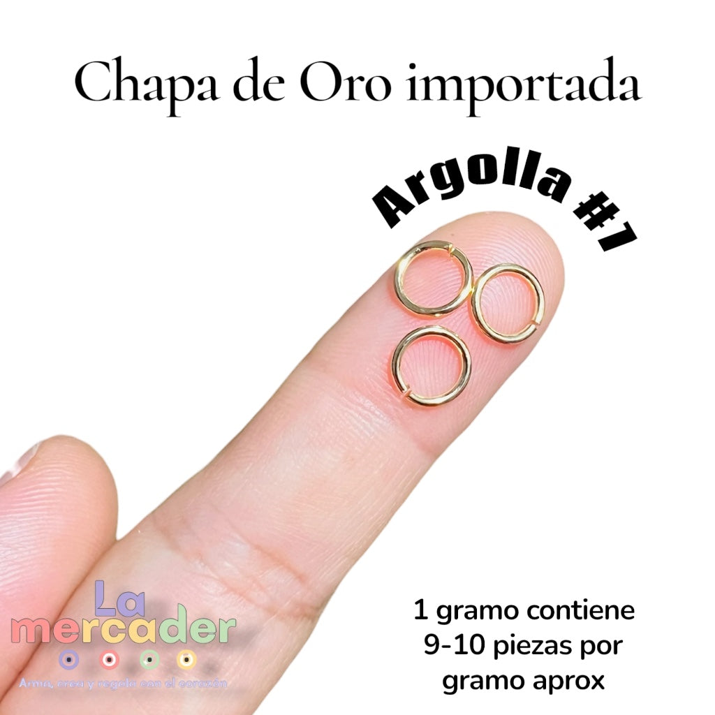 Argollas de Chapa de Oro 14K | Abiertas para Bisutería | Alta Durabilidad | La Mercader