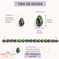 Cristal Gota Facetada 6x8mm para Bisutería – Tira 58-62 Pzas