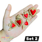 5 pz Dijes Milagritos Sagrado Corazón de Latón – Diseños Surtidos