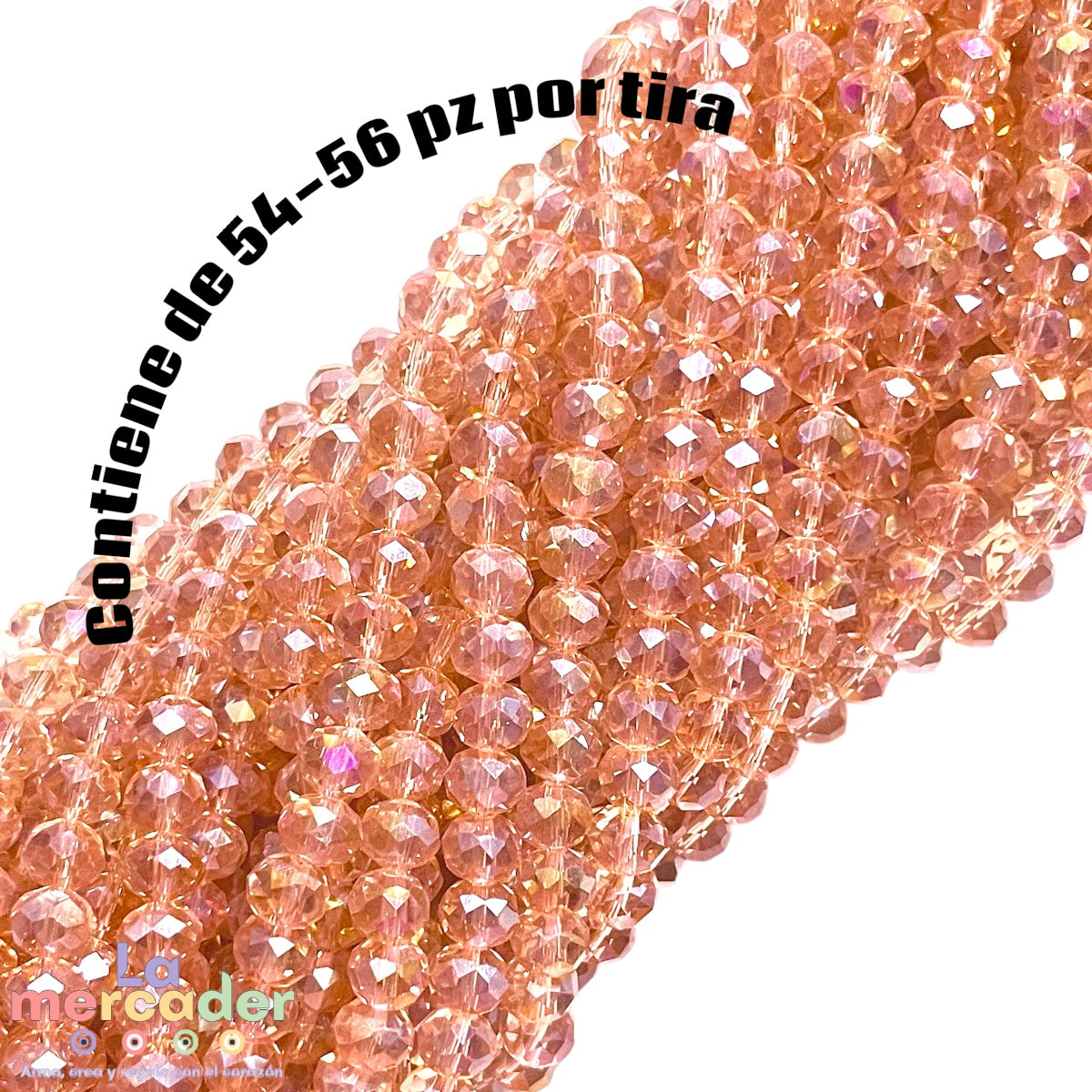 1 Tira Cristal Dona Checo 8mm – Brillo que Inspira ✨
