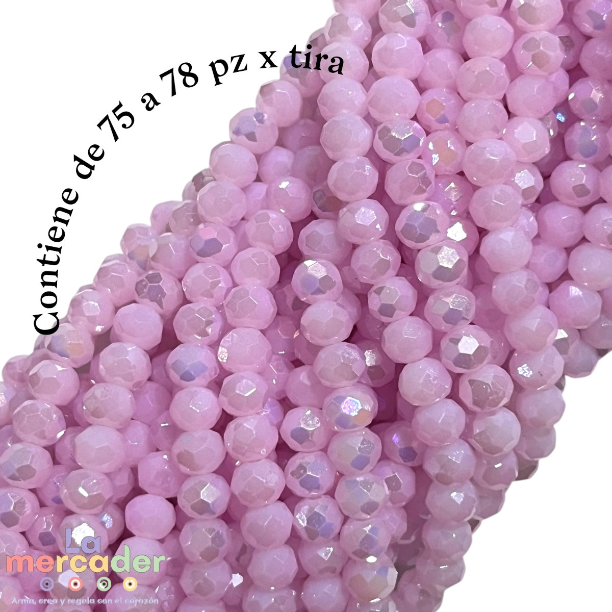 1 Tira Cristal Checo Facetado #6, Joyería, Tira 80 A 85 Pz