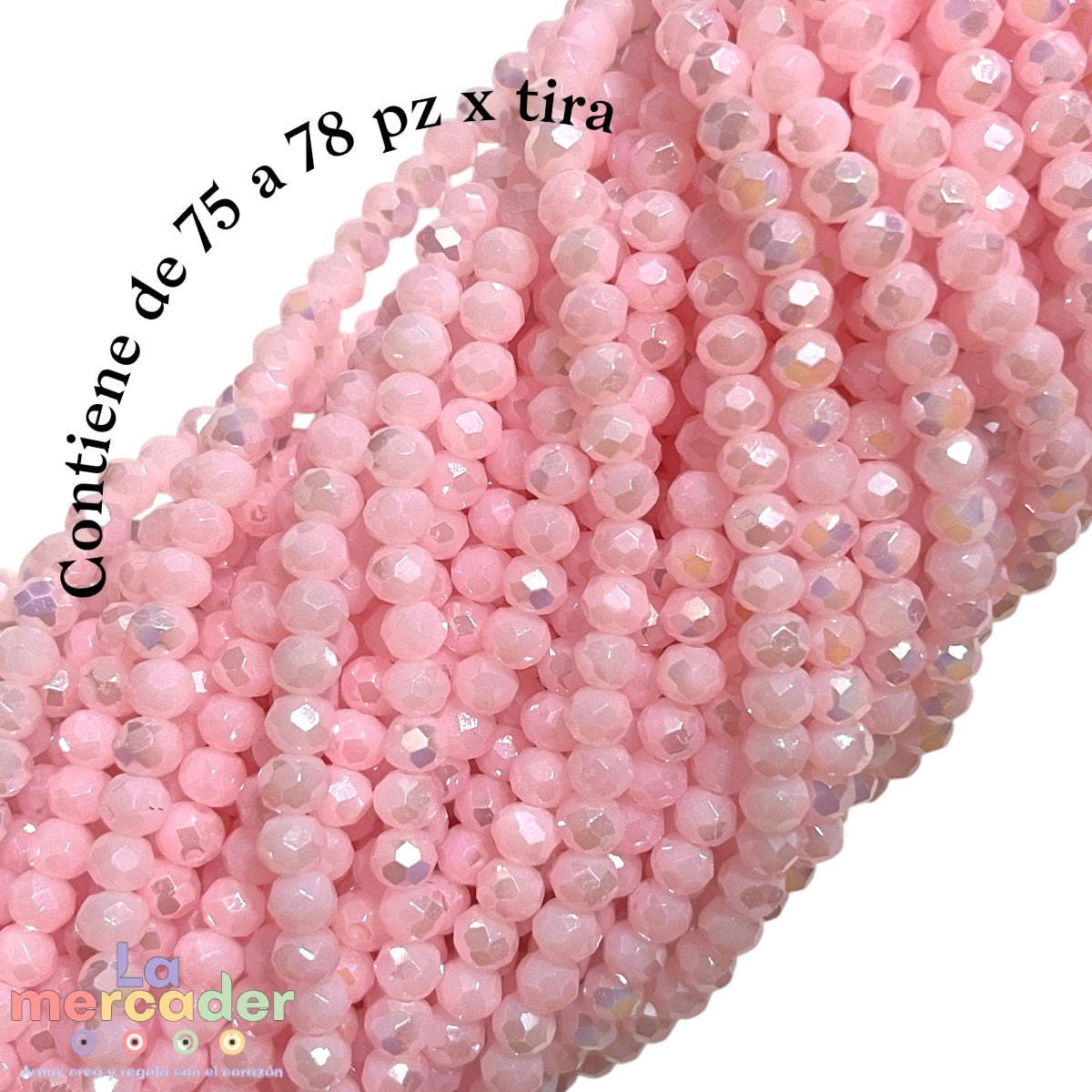1 Tira Cristal Checo Facetado #6, Joyería, Tira 80 A 85 Pz