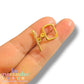 Broche Toggle Cuadrado de Chapa de Oro 13.5 mm para Pulseras y Collares