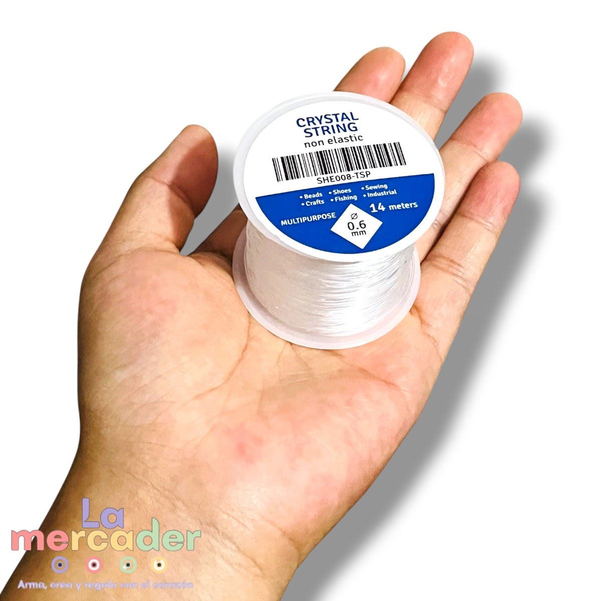 Hilo Rígido Transparente para Bisutería en Carrete | 0.4 mm y 0.6 mm