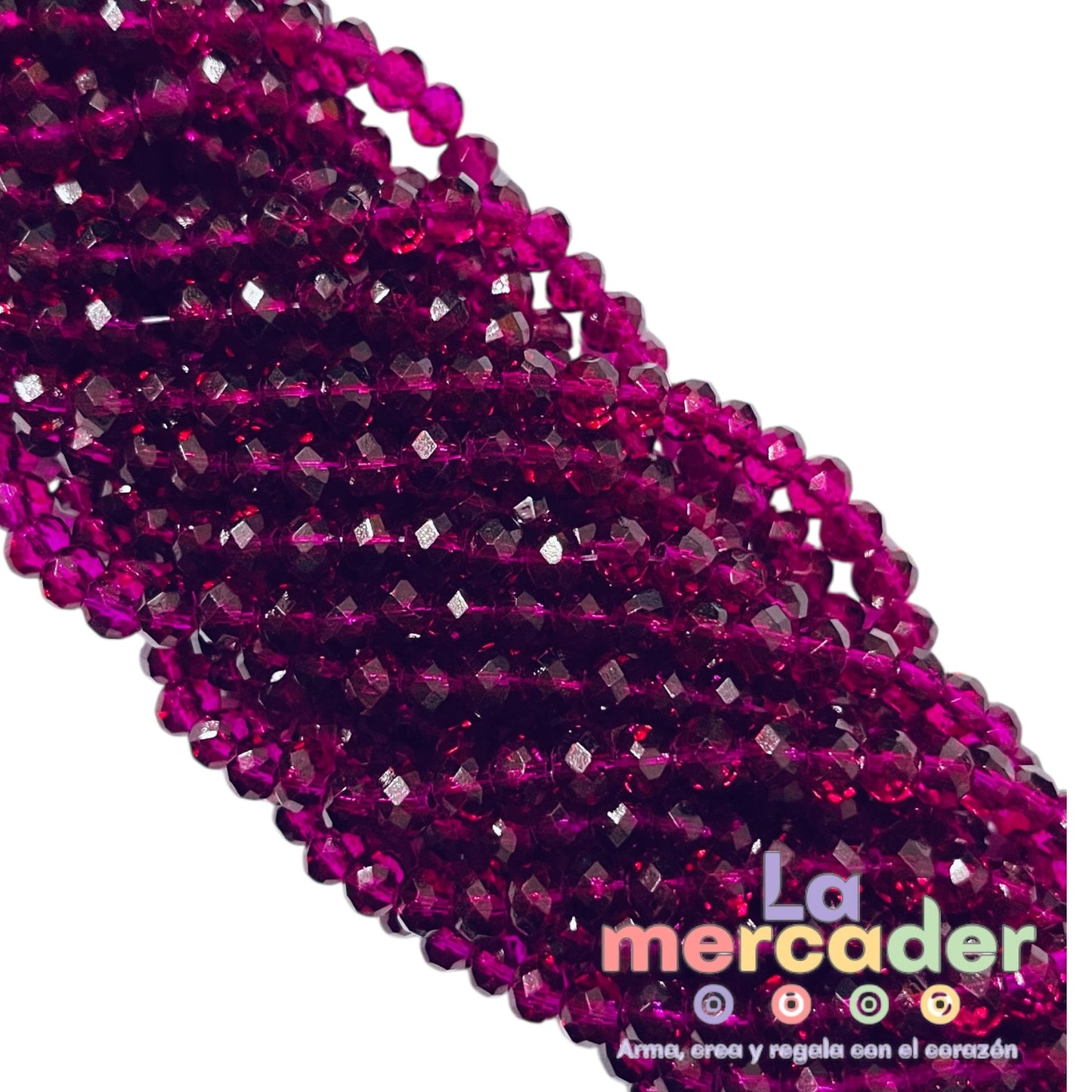 1 Tira Cristal Checo Facetado #6, Joyería, Tira 80 A 85 Pz