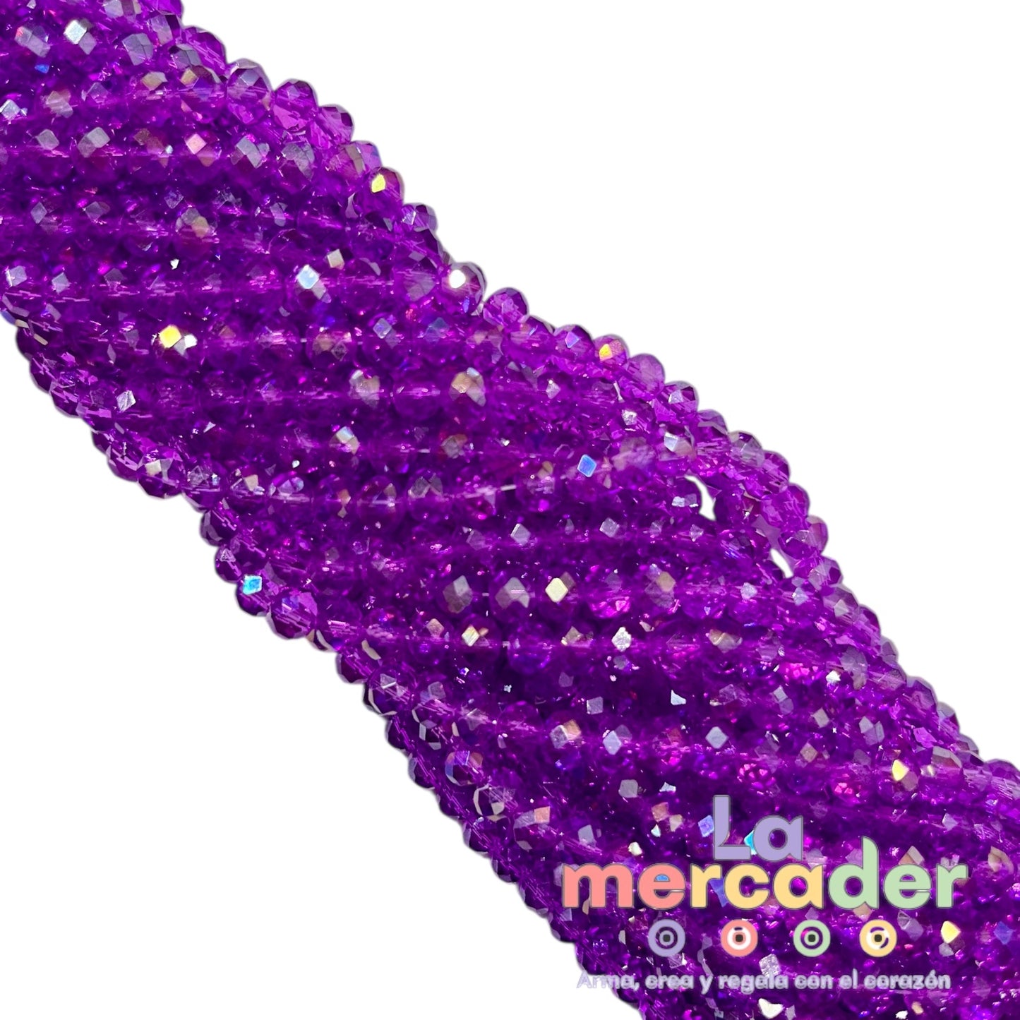 1 Tira Cristal Checo Facetado #6, Joyería, Tira 80 A 85 Pz