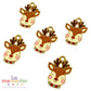 Pack de 5 Dijes de Reno Navideño Esmaltado Metálico de 2 cm para Bisutería
