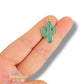 Pack de 5 Dijes de Cactus Metálicos Esmaltados de 2.5 cm para Bisutería