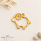 Dije Borrego de la Abundancia de Acero Inoxidable Dorado de 1.5 cm para Bisutería
