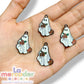 Pack de 2 Dijes de Fantasma Halloween Metálicos Esmaltados 2.5 cm para Bisutería