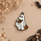 Pack de 2 Dijes de Fantasma Halloween Metálicos Esmaltados 2.5 cm para Bisutería
