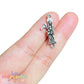 Pack de 20 Dijes Conectores Santa Muerte Metálicos Plateados 2.6 cm para Pulseras y Bisutería