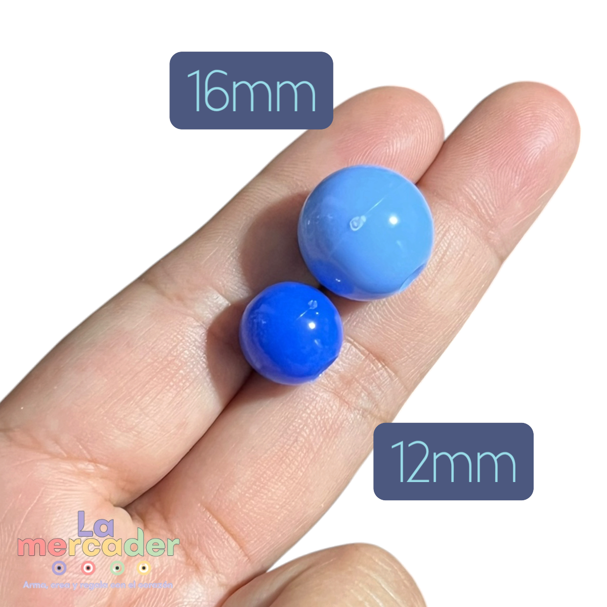 Bola Chicle Acrílica Nacional 16 mm – Pack 250 g | 130 Pzas Aprox.