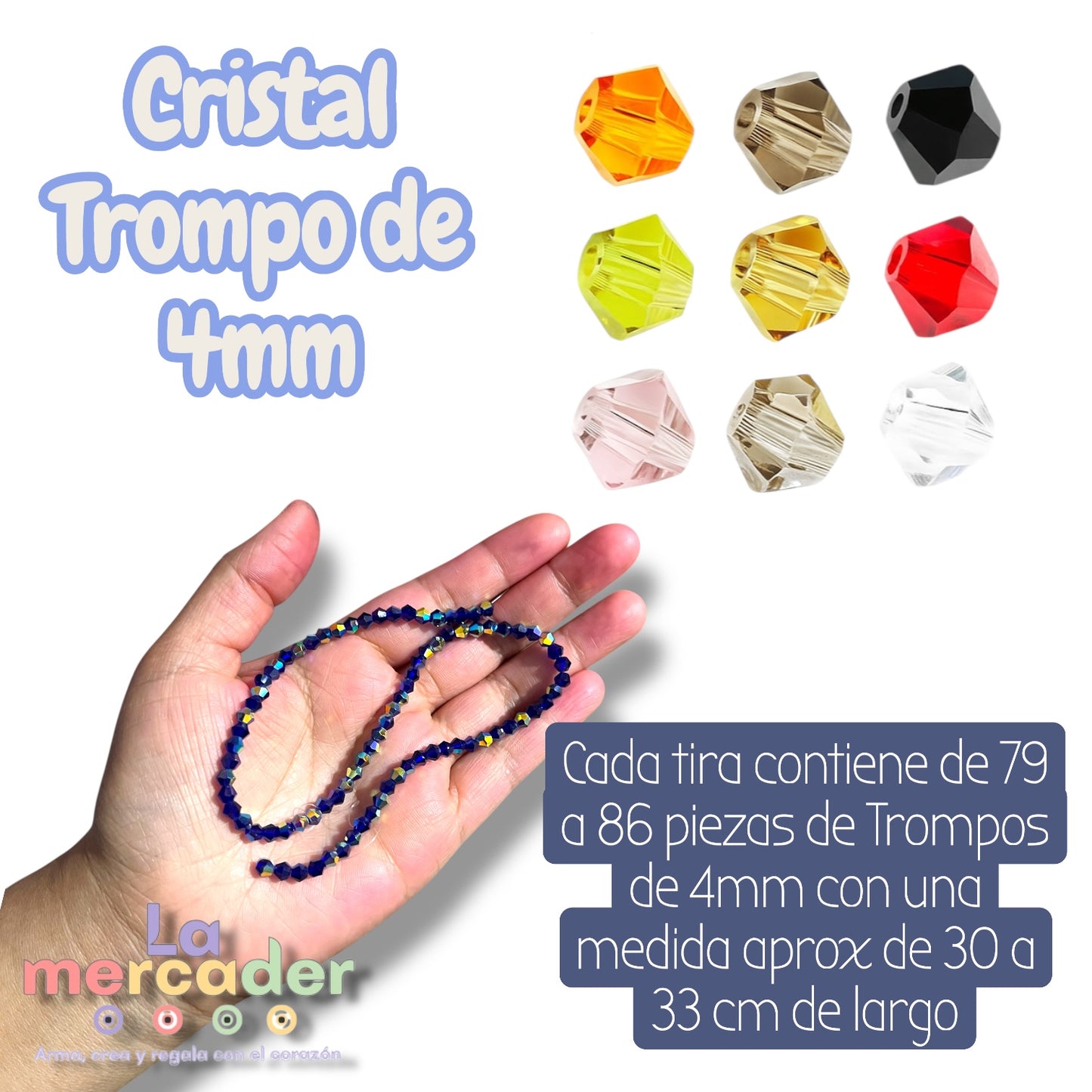 1 Tira Cristal Rombo #4