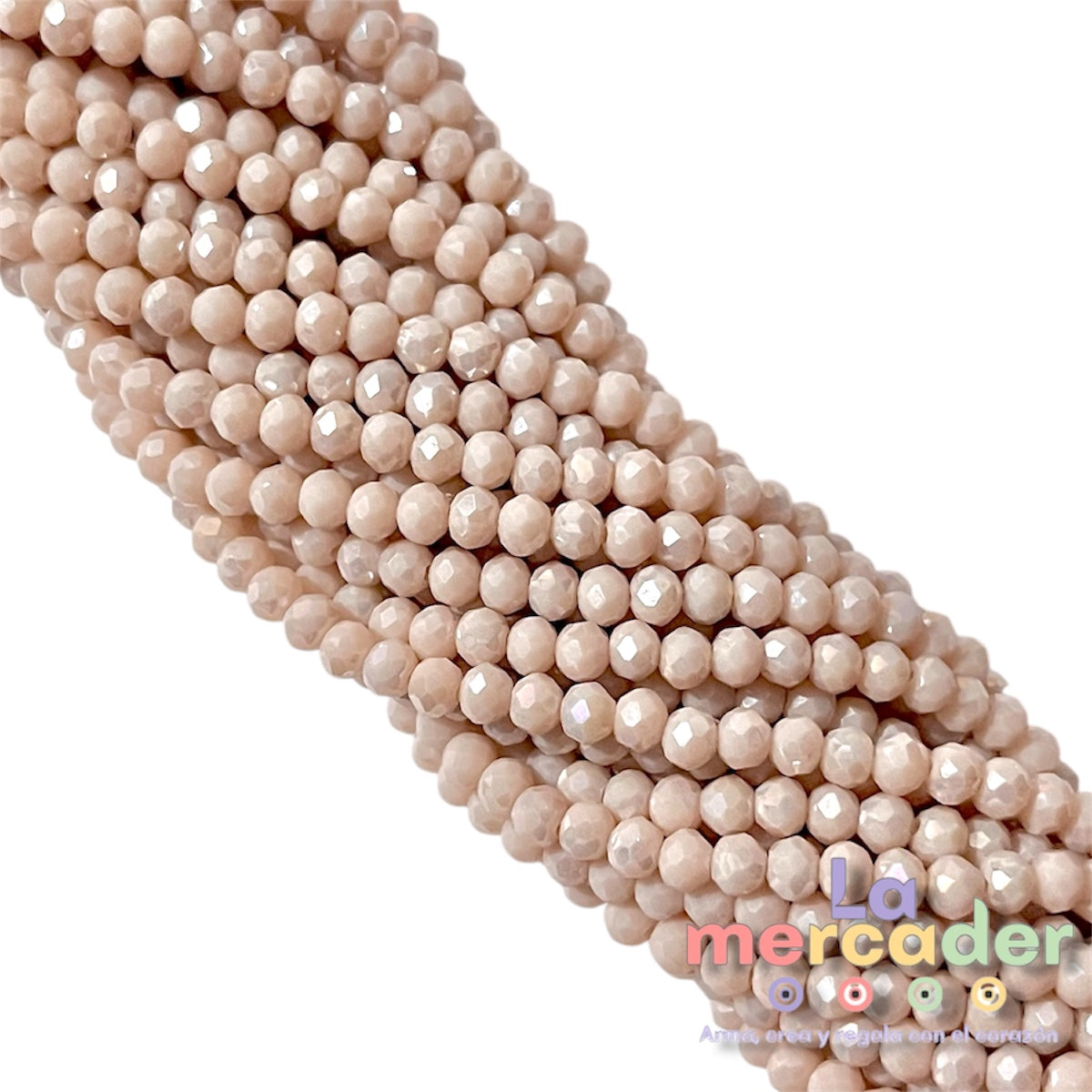 1 Tira De Cristal Checo #4, Cortado Facetado Para Joyería