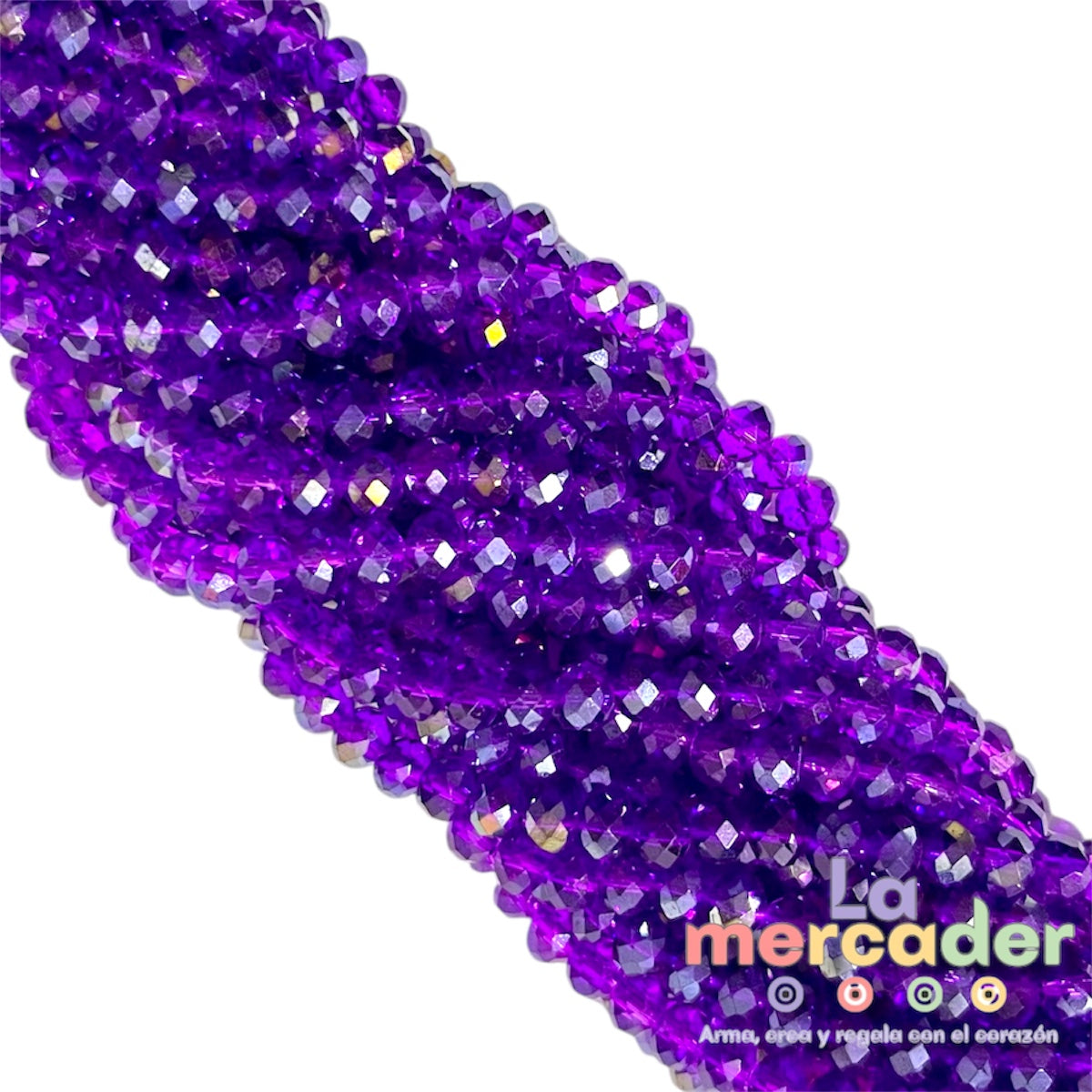 1 Tira Cristal Checo Facetado #6, Joyería, Tira 80 A 85 Pz